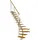 DOLLE Mittelholmtreppe Frankfurt 75 cm Edelstahl/Holz/Metall
