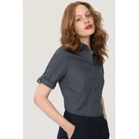 Hakro Bluse Mikralinar® anthrazit, 2XS