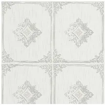 Profhome Barock Tapete Ornament 0,53 m x 10,05 m 5,33 m2 Beige/Grau 961991-GU