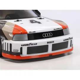TAMIYA RC-Auto Audi 90 quattro Racing 2,4CH RTR grau, weiß (TT-02)