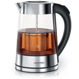 Arendo Wasserkocher 1,7 l Silber