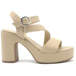 NeroGiardini  Sandalen Sandalo in pelle con plateau  in Beige, 39