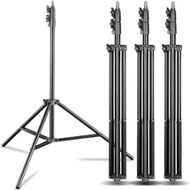 Wiltec Walimex pro FT-8051 260 cm, 5 kg), Lampenstativ, Schwarz