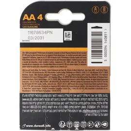 Duracell Plus Power LR6 AA 4 St.