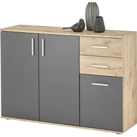 HBZ Kommode ALYSHA - grau - BHT 120x84x35 cm