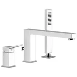 GESSI Rettangolo K Dreiloch-Wannenrand-Armatur Chrom