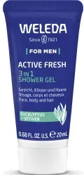 Weleda For Men 3in1 Shower Gel Active Fresh Duschgel 008840M4 , 20 ml - Tube
