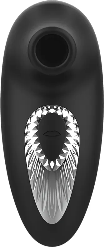 BLACK&SILVER - DRAKE DELUXE SUCKING VIBE WIEDERAUFLADBARES SILIKON SCHWARZ