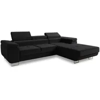 Sofnet Eckcouch 5-Sitzer Schwarz
