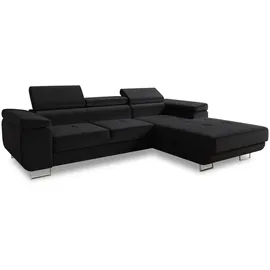 Sofnet Eckcouch 5-Sitzer Schwarz