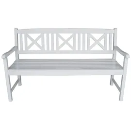 prestige home living outdoor 3-Sitzer Gartenbank 150 x 61 x 89 cm Weiß