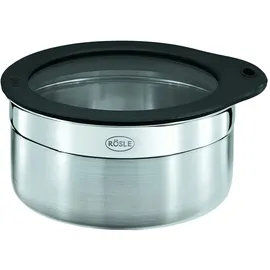 Rösle Frischhaltedose rund schwarz 12 cm 0,7 l