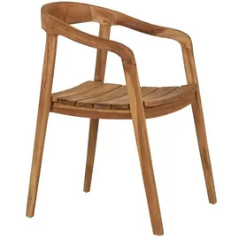 Esszimmerstuhl Otero Teak braun 2er Set