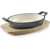 Lacor Magma Grey ovaler Kochtopf 17,5 x 12,5 cm