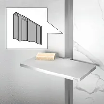 Hüppe Select+ Abschlussprofil für EasyStyle Wandverkleidung, ES0209087,