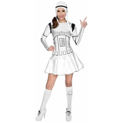 Rubie ́s Kostüm Sexy Miss Stormtrooper, Original Lizenzprodukt aus dem “Star Wars”-Universum weiß S