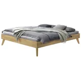 Hasena Massivholzbett Calvari 160 x 200 cm Holz Eiche Bianco