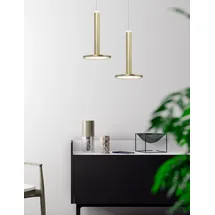 Nova Luce Palencia 1-flg. 11 W Durchmesser 60 cm gold