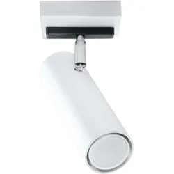 Deckenleuchte Deckenlampe Stahl Weiß Verstellbarer Spot Wohnzimmer Schlafzimmer
