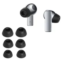 kwmobile 6x Silikonaufsätze für Huawei FreeBuds Pro - Ersatz Ohrstöpsel in 3 Größen - Ear Tips für In-Ear Kopfhörer - Zubehör Ersatzpolster... - Schwarz