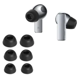 kwmobile 6x Silikonaufsätze für Huawei FreeBuds Pro - Ersatz Ohrstöpsel in 3 Größen - Ear Tips für In-Ear Kopfhörer - Zubehör Ersatzpolster... - Schwarz