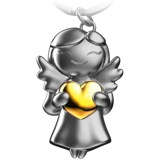 FABACH Schutzengel Schlüsselanhänger Star mit Herz - Engel Glücksbringer Schlüsselanhänger Liebe - Geschenk Schutzengel Glücksbringer - Süßer Engel mit Herz als Geschenkidee für Freundin - Einheitsgröße