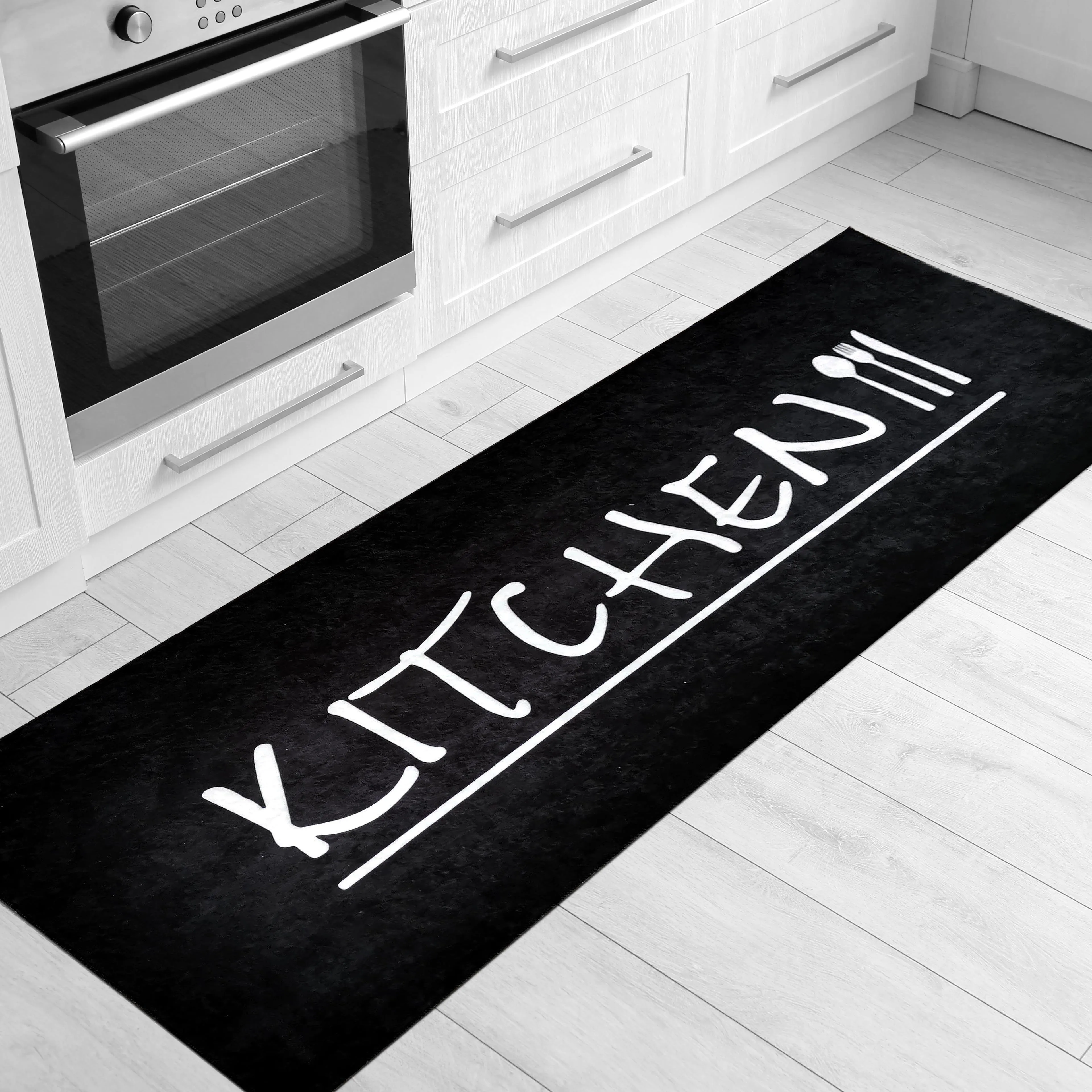 Sehrazat Küchenläufer »Kitchen 3040«, rechteckig, waschbarer Küchenläufer Sehrazat schwarz B/L: 80 cm x 300 cm