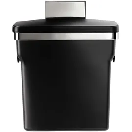 simplehuman Schrank-Abfalleimer 10 l Schwarz