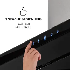 Klarstein Valeria Inselhaube 90 cm Schwarz