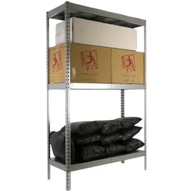 Proregal Schwerlastregal Metall 200 x 150 x 60 cm Silber
