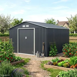 HATTORO Gerätehaus S350 3,41 x 3,22 m Grau