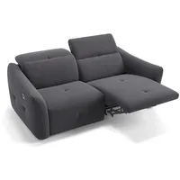 Sofanella 2-Sitzer Stoff, Relaxsofa, Designsofa, Designer Couch, Italienisches Sofa, 2er Sofa grau