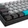 Ducky Miya Pro Moonlight TKL PC/Mac dunkelgrau, PBT, LEDs weiß, MX BLUE, USB, DE Kabelgebunden), Tastatur, Grau