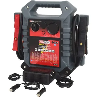 KS Tools 12 V + 24 V Batterie-Booster, mobiles Starthilfegerät 1400 A