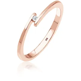 Elli DIAMONDS Ring rosegold 58