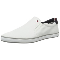 Tommy Hilfiger Herren Vulcanized Sneaker Iconic Slip-On Schuhe, Weiß (White), 42