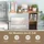 Costway Aktenregal 94 x 25 x 74 cm braun