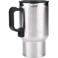 Fdit 12V 450ml Wasserkocher für Auto Elektrische In-Auto Edelstahl Reise Heizung Tasse Kaffee Tee Auto Tasse Becher für LKW