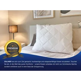 ZOLLNER KopfKissen Spar-Set 50 x 60 cm Weiß