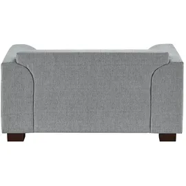 Soho Sessel Franka Flachgewebe 136 x 87 x 103 cm Grau mit Kissen