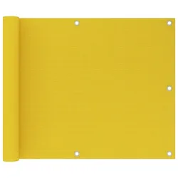 vidaXL Balkon-Sichtschutz Gelb 75x600 cm HDPE