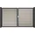 GROJA Doppeltor 300 x 180 cm Beige/Anthrazit