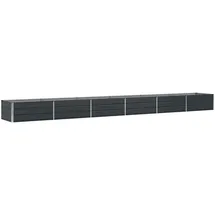 vidaXL Planter 600 x 80 x 45 cm Anthrazit