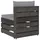vidaXL Modulares Mittelsofa grau/grau