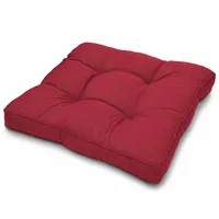 Beautissu Sitzkissen 40 x 40 x 10 cm rot 1 St.