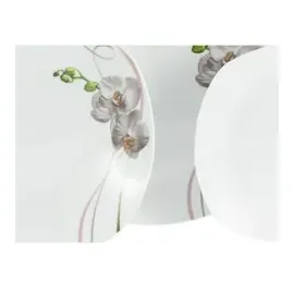 CreaTable Square Orchidee Tellerset 18-tlg. weiß