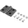 BASETECH Kunststoff-Scharnier 70x50x10mm 70mm 1St.