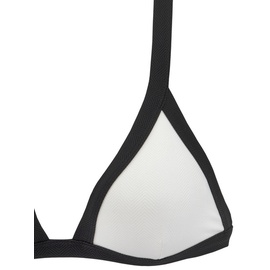 VENICE BEACH Triangel-Bikini, Damen weiß-schwarz, Gr.34 Cup A/B,