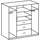 freiraum Kleiderschrank Click 180 x 198 x 58 cm Grau/Braun