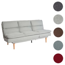 Schlafsofa HWC-M79, G√§stebett Schlafcouch Couch Sofa, Schlaffunktion Liegefl√§che 180x110cm ~ Stoff/Textil mint-grau